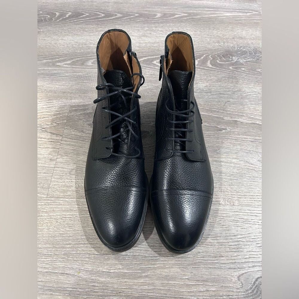 New Boss Oracle Cap Toe Men Boots Size 7.5 Black
